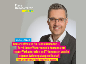 Bauland 300 225 - FDP Hohen Neuendorf