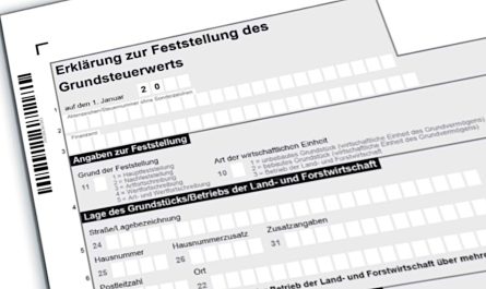 Keine versteckte Steuererhöhung durch Grundsteuer-Reform Finanzamt-Formular Feststellung des Grundsteuerwerts - FDP Hohen Neuendorf